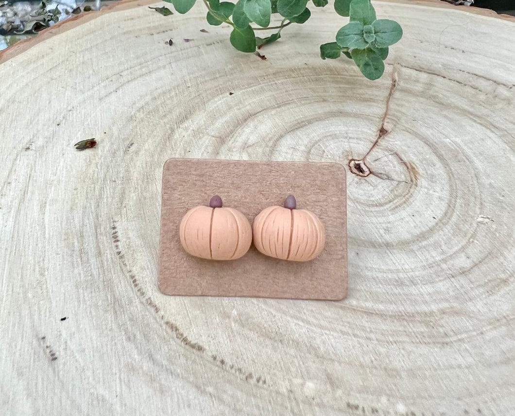 Small Pumpkin Stud Earrings